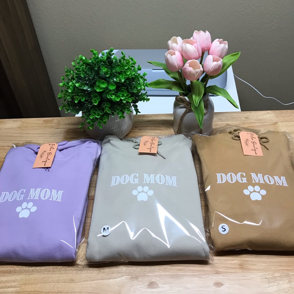 DOG MOM Unisex Adult Hoodies - Various - Picture 17 of 17